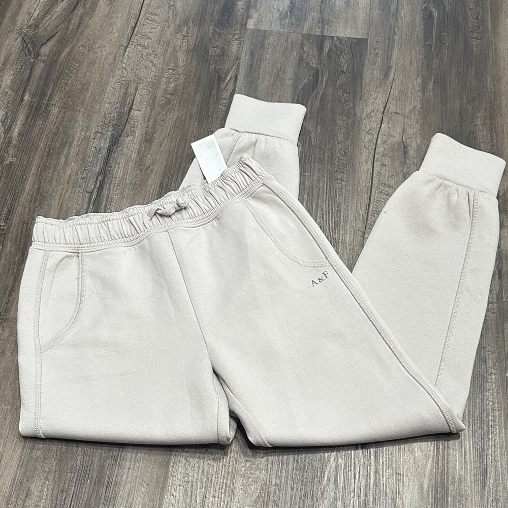 Abercrombie & Fitch Kids Light Cream Sweat Joggers